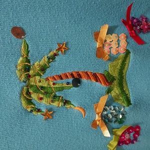 Florida tropical Christmas shirt small